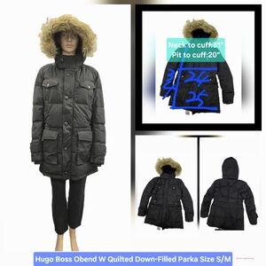 Hugo Boss Obend W Quilted Down-Filled Parka Size S/M